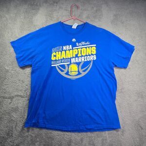 Golden State Warriors T-Shirt Men's XL Blue 2018 Champions NBA Finals Gildan